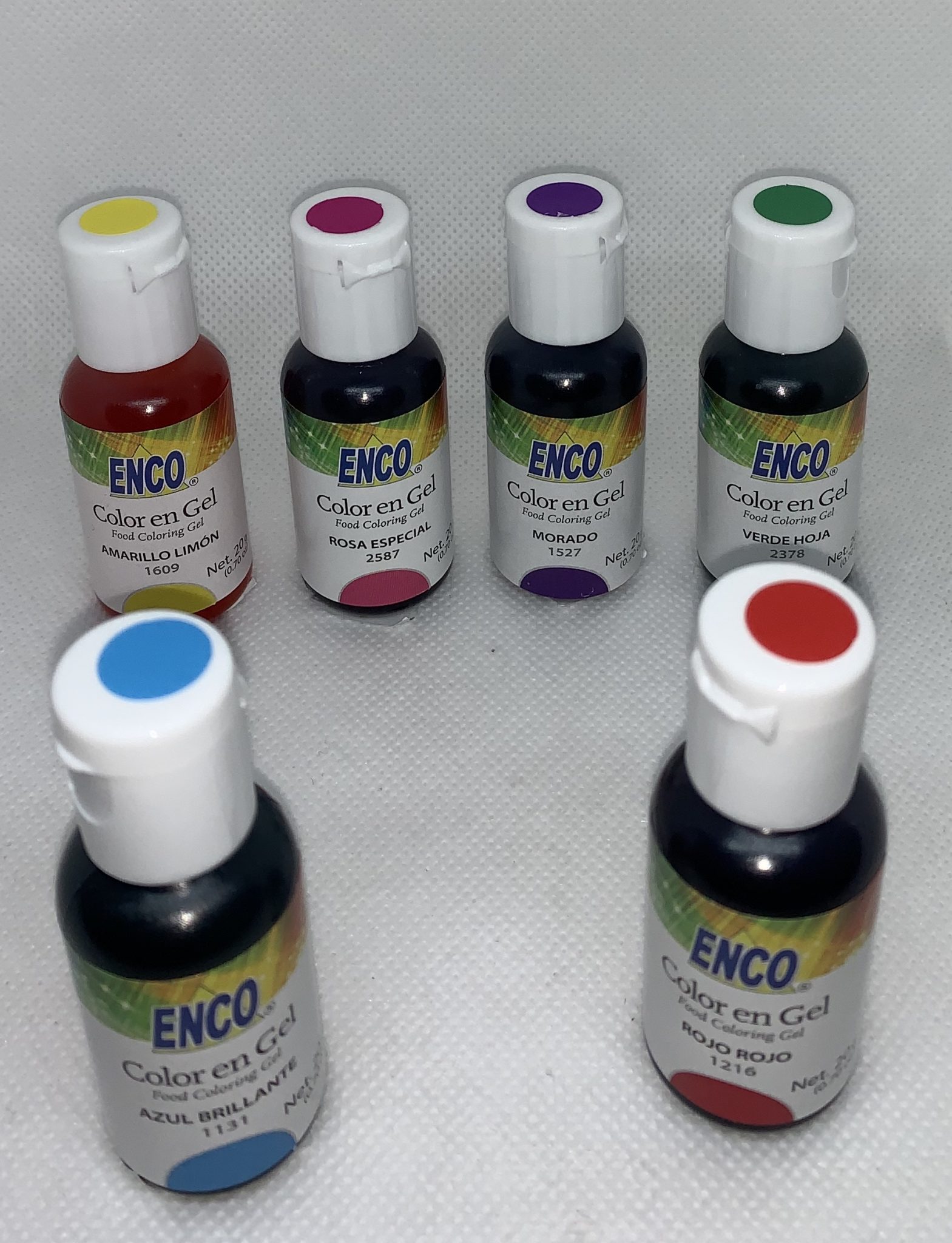 Kit De Colorantes En Gel Enco C 6 Botes De 20 Grs KCB Artisabor